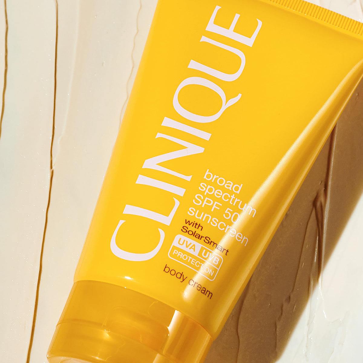 Clinique cream texture close-up demonstrating lightweight, non-greasy finish