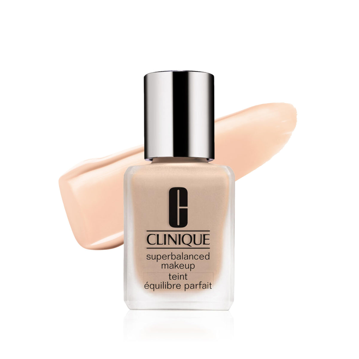 Clinique front packaging in Cream Chamois showing bottle and label for easy shade recognition