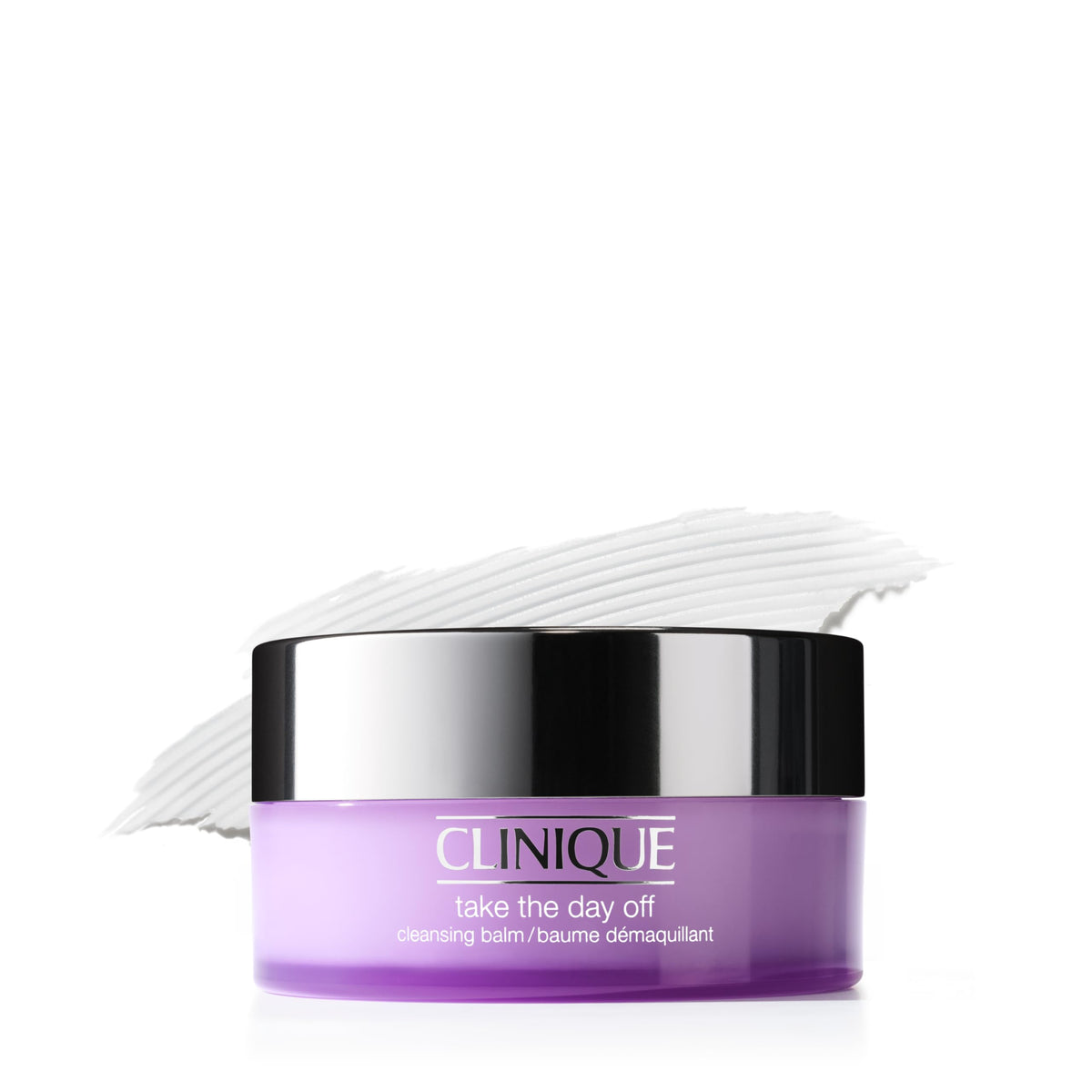 Clinique jar front view showing clean packaging and product name benefit