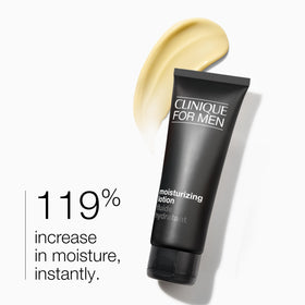 Clinique texture close-up highlighting lightweight lotion texture for quick absorption