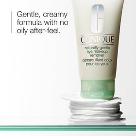 Clinique creamy lotion texture close-up demonstrating smooth gentle removal