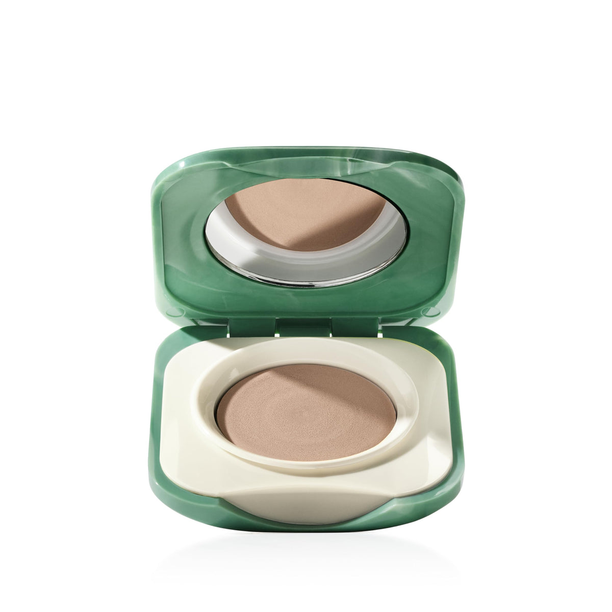Clinique Touch Base front jar showing Nude Rose shade and quick application benefit