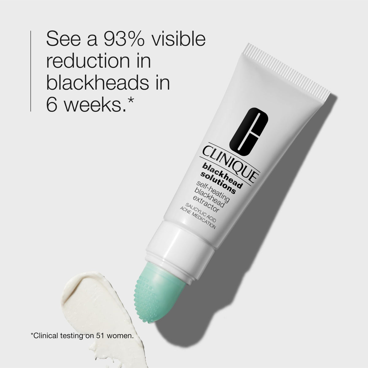 Clinique close-up of creamy gel texture highlighting warming formula