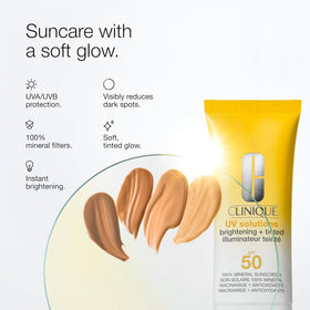 Clinique sunscreen being dispensed from tube showcasing easy application