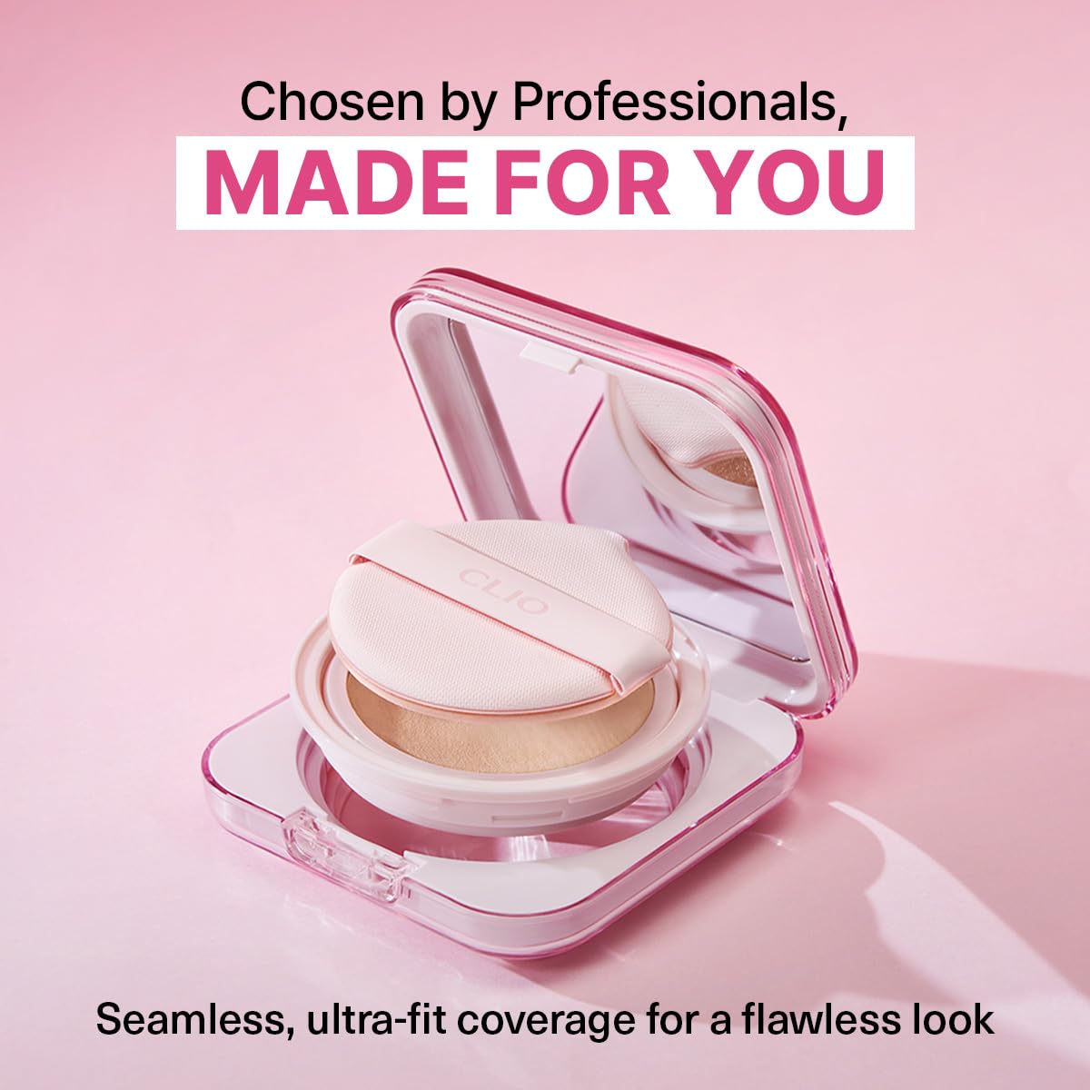CLIO PROFESSIONAL compact inside handbag portraying convenience for touch-ups