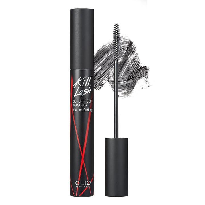 CLIO PROFESSIONAL front tube view showing sleek waterproof mascara packaging and dependable hold