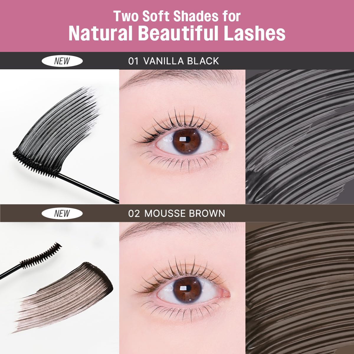 CLIO open tube texture shot highlighting lightweight, non-sticky formula advantage