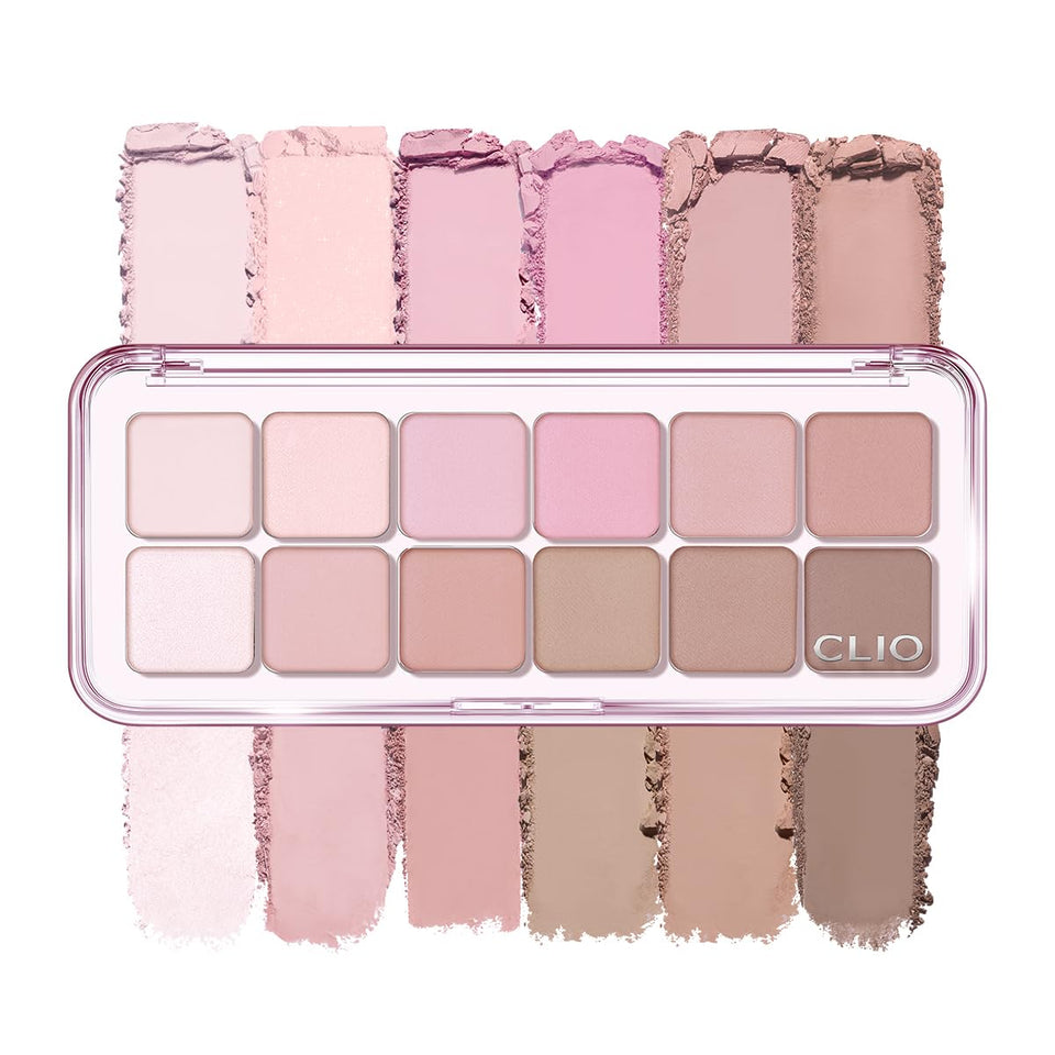 CLIO PROFESSIONAL open palette front view showing all 12 shades and layout for quick selection