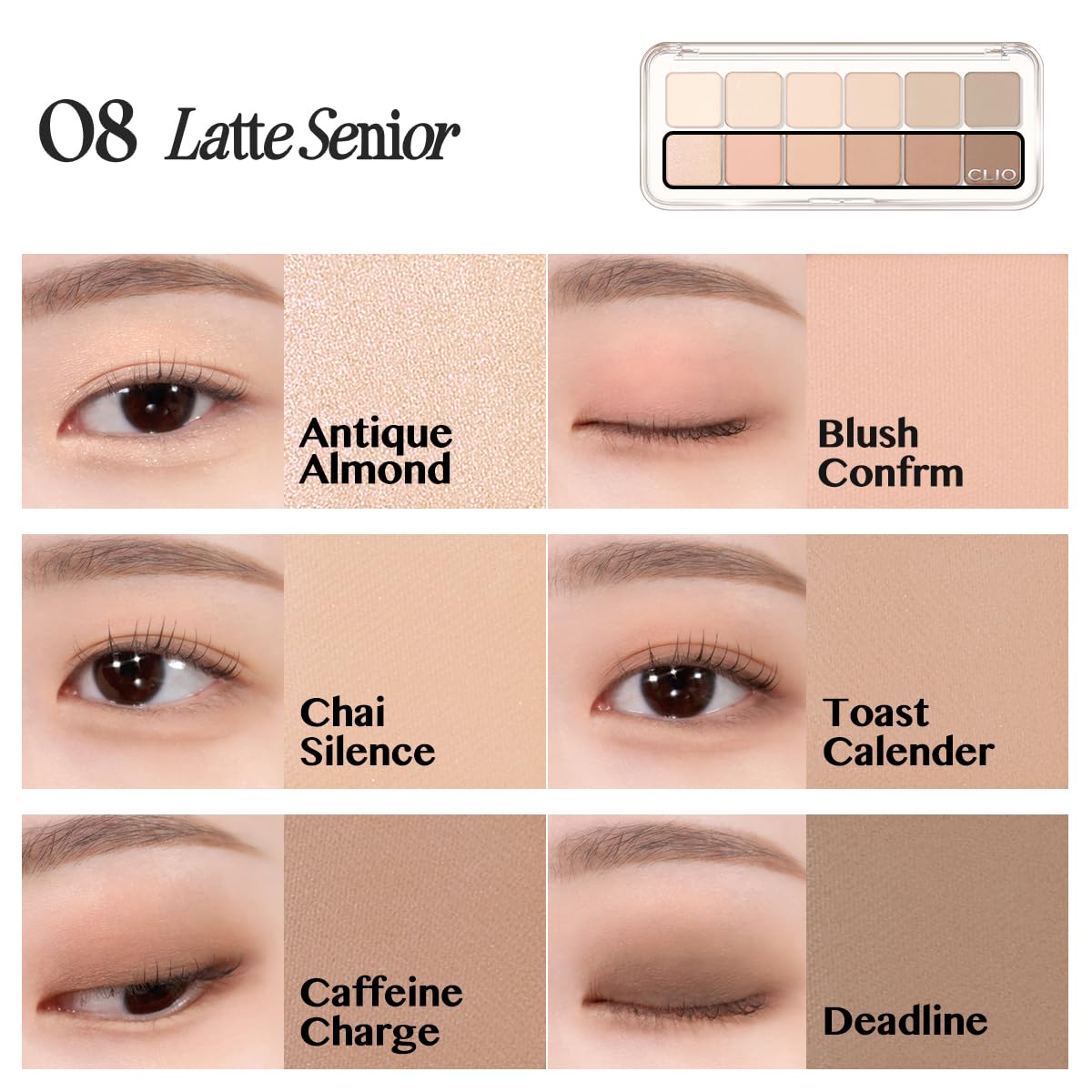 CLIO PROFESSIONAL flatlay with brushes and accessories for everyday Korean makeup inspiration