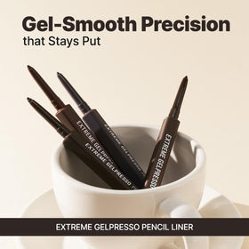 CLIO PROFESSIONAL pencil tip close-up demonstrating creamy glide benefit