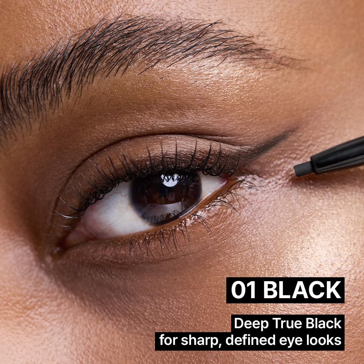 CLIO PROFESSIONAL swatch showing smooth black texture and long-wear payoff