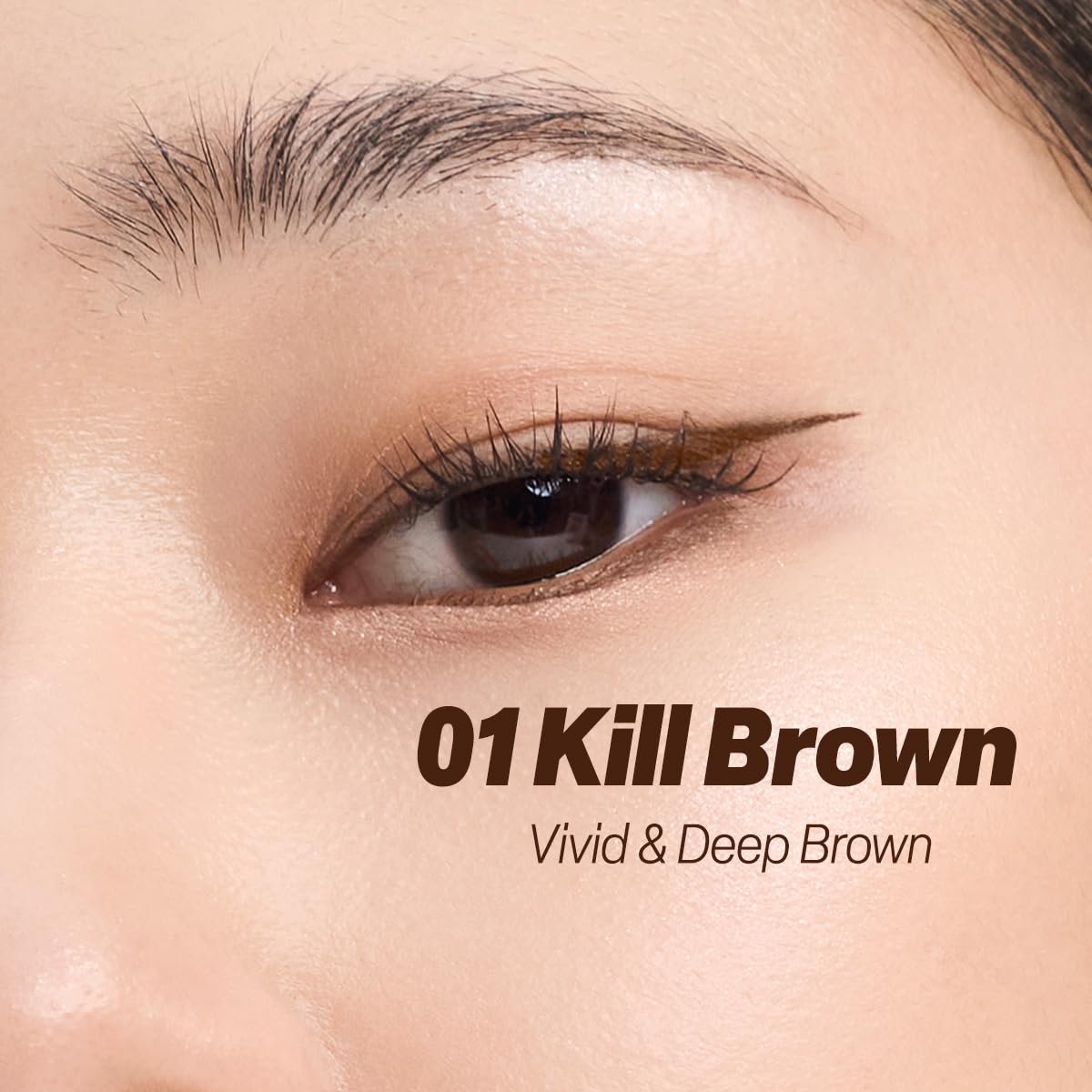 CLIO PROFESSIONAL single-stroke brown liner swatch showing even pigment