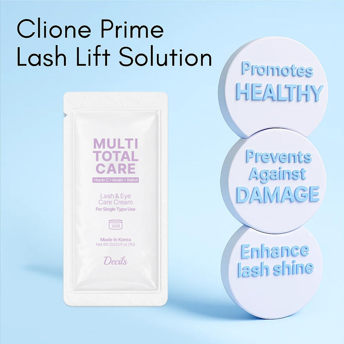 CLIONE PRIME brow lamination in use showing controlled shaping and neat styling result