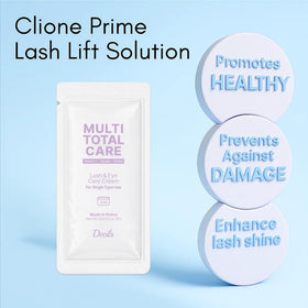 CLIONE PRIME brow lamination in use showing controlled shaping and neat styling result