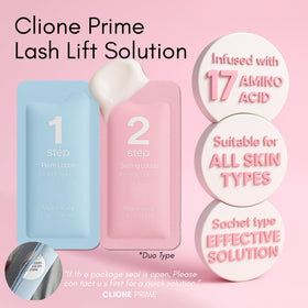 CLIONE PRIME close-up of solution texture illustrating smooth, consistent formula