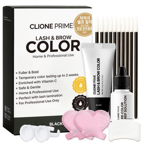 CLIONE PRIME front packaging showing kit and brand benefit of salon-style tint