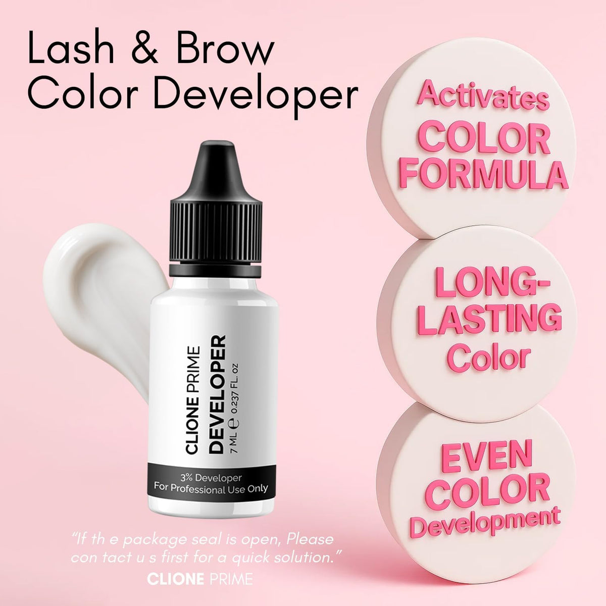 CLIONE PRIME mixed pigment texture illustrating smooth blend for even color