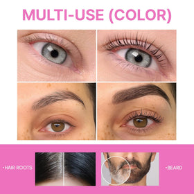 CLIONE PRIME open kit contents with tools for quick at-home eyebrow and lash tinting