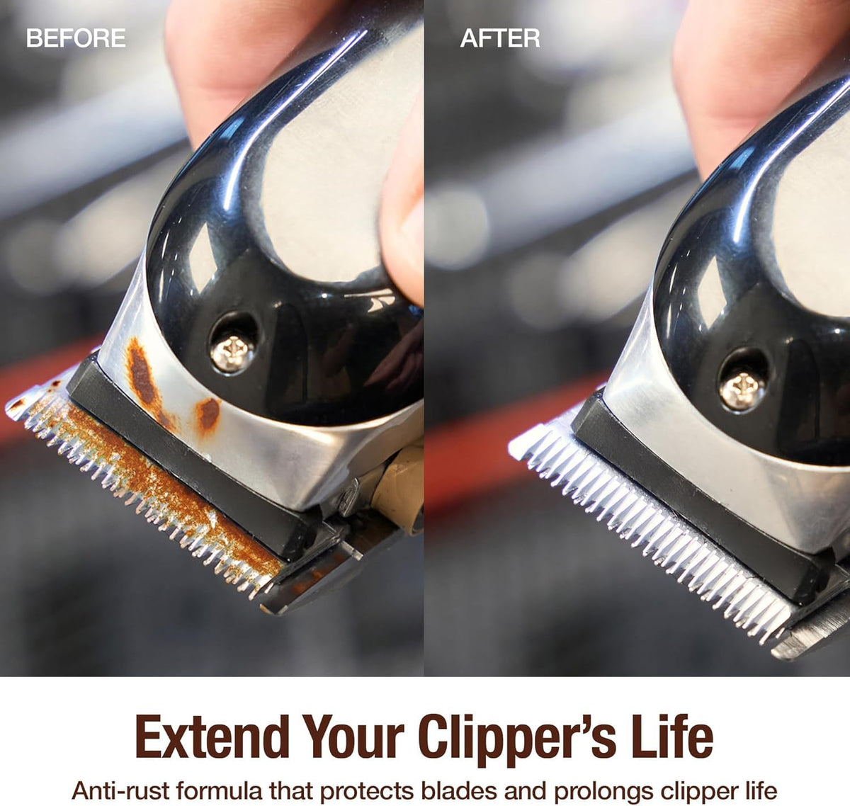 CLIPPERCIDE in salon setting demonstrating fast between-client use benefit