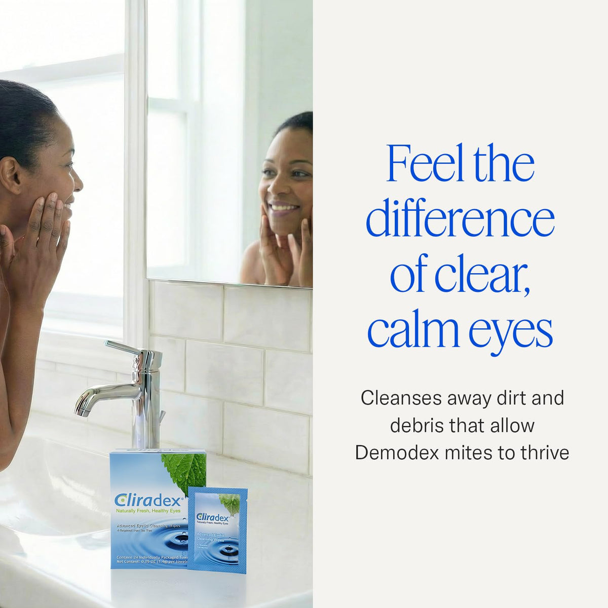 Cliradex textured wipe close-up showing gentle fibers for effective cleaning