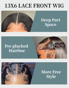 Cllok length comparison showing true 30-inch straight human hair