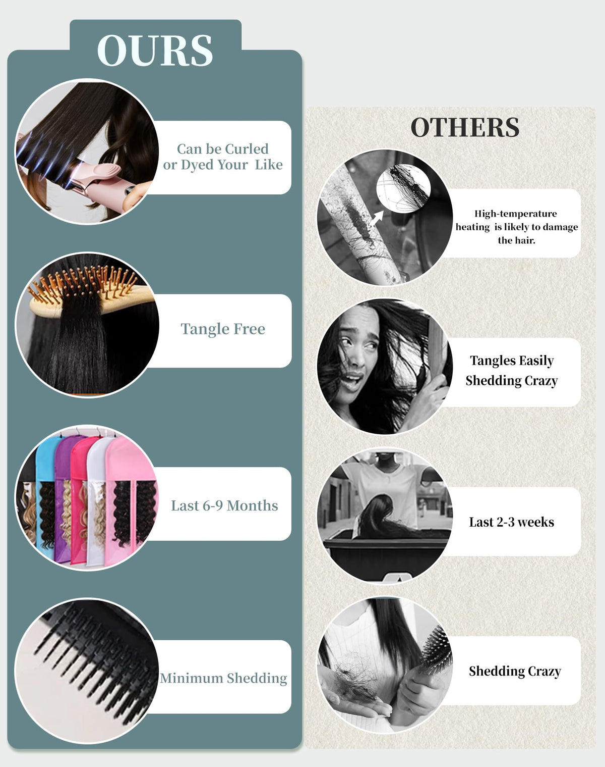 Cllok pre-plucked hairline detail creating a softer, realistic edge
