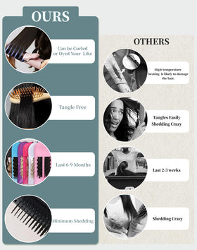 Cllok pre-plucked hairline detail creating a softer, realistic edge