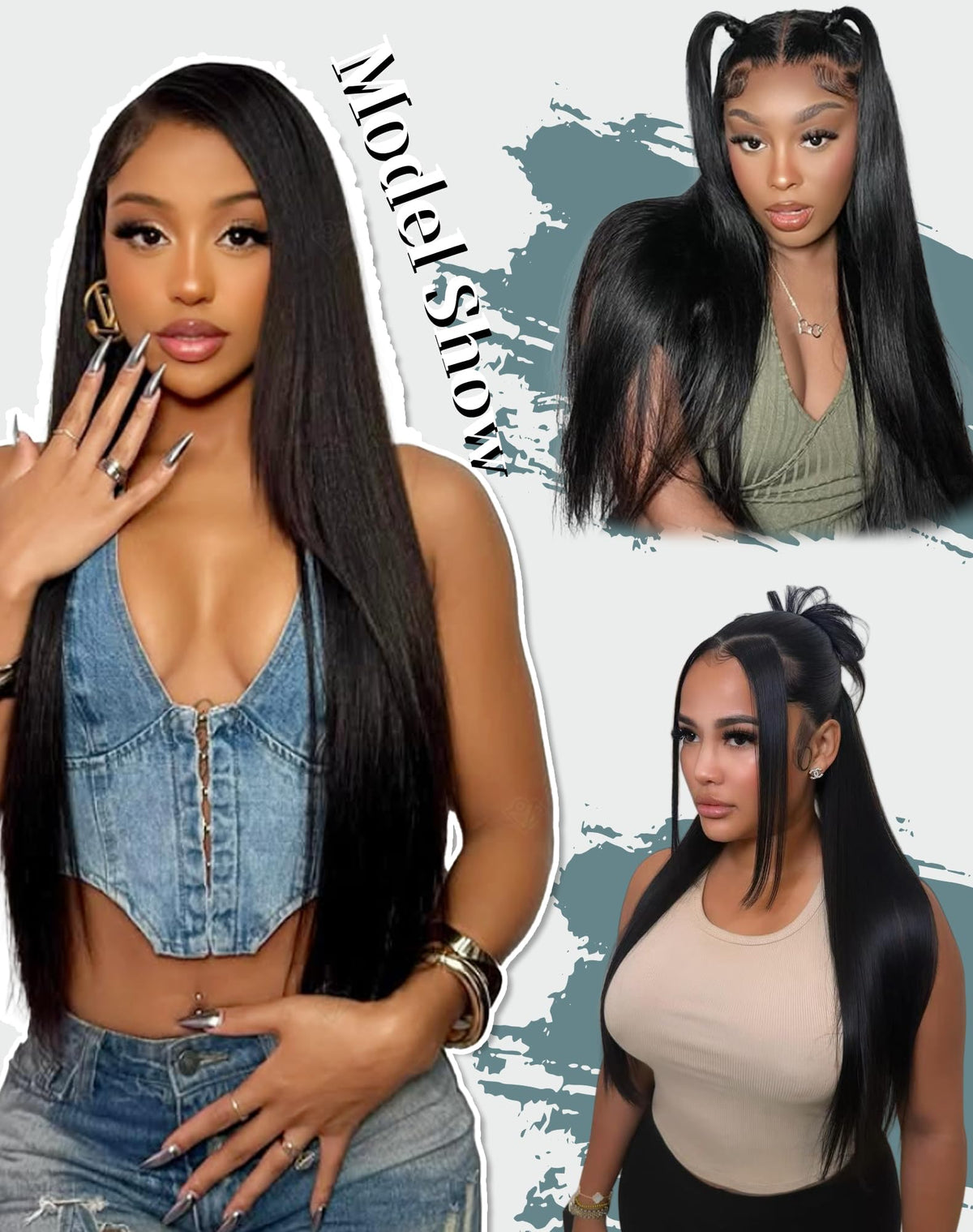 Cllok styled high ponytail demonstrating secure frontal and versatility