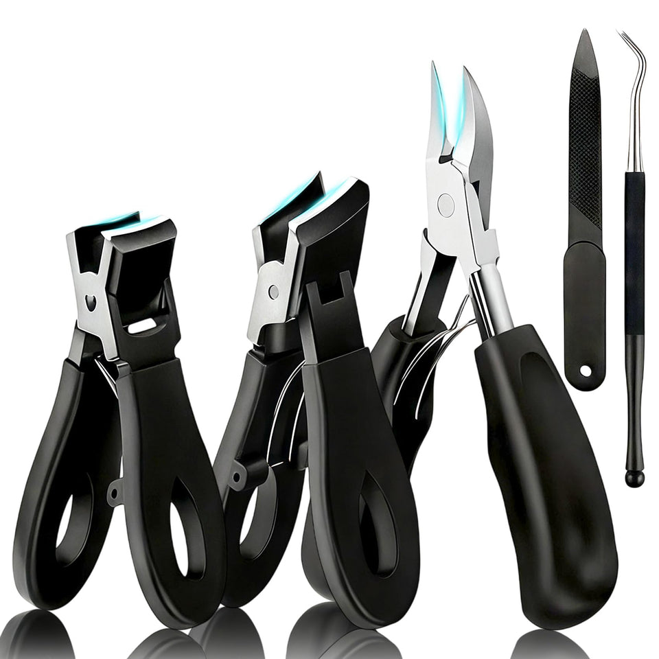 CllyCnny front packaging showing full five-piece nail kit and clear tool labels
