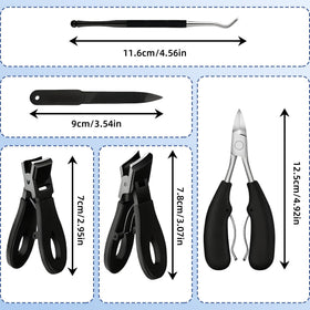 CllyCnny large podiatrist clipper close-up showing wide opening and sharp blade benefit