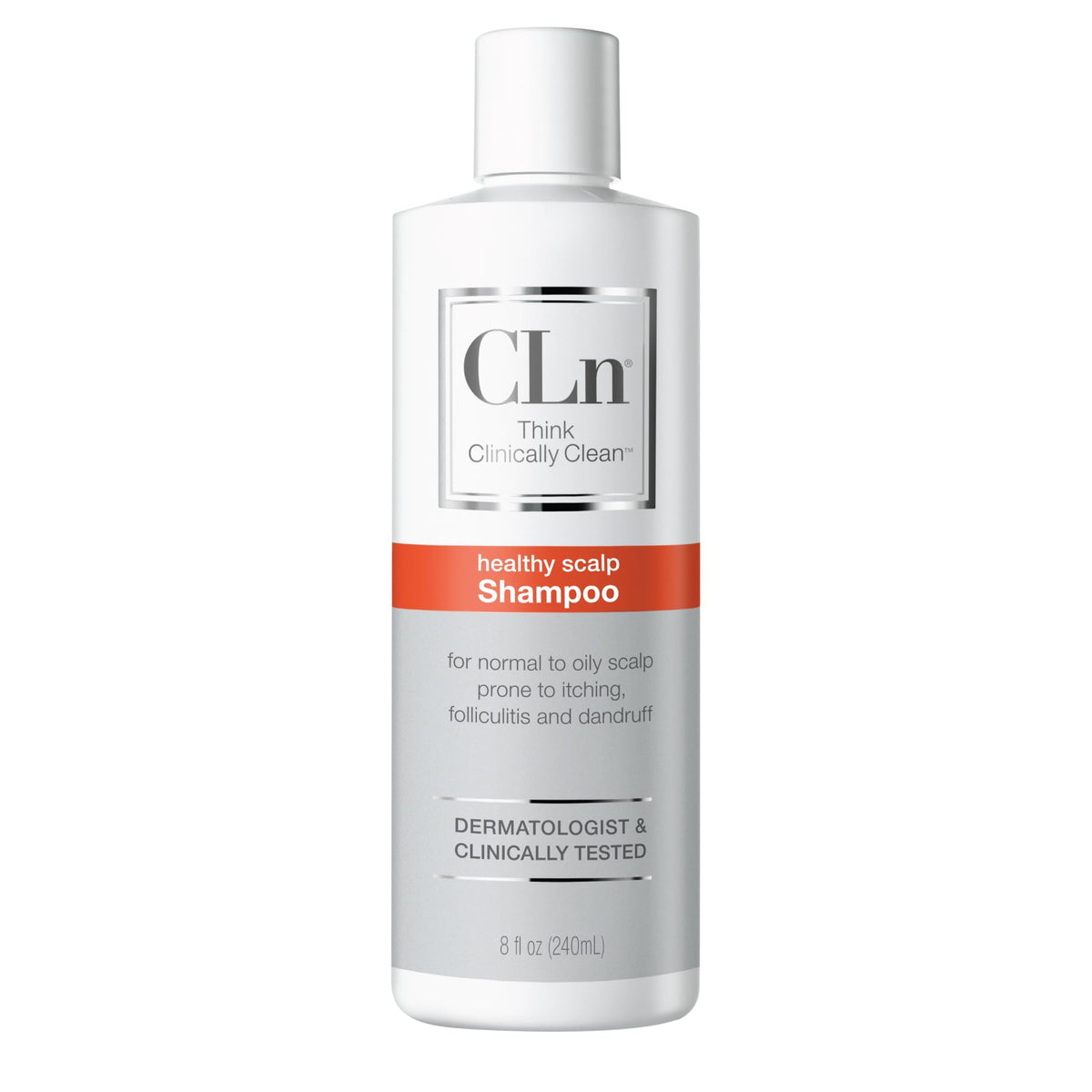 CLn bottle on bathroom shelf in lifestyle setting, brand suits daily routines