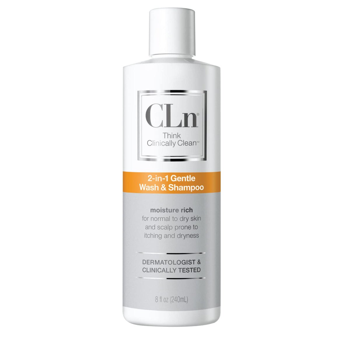 CLn bottle beside skincare items showing compatibility with routine care