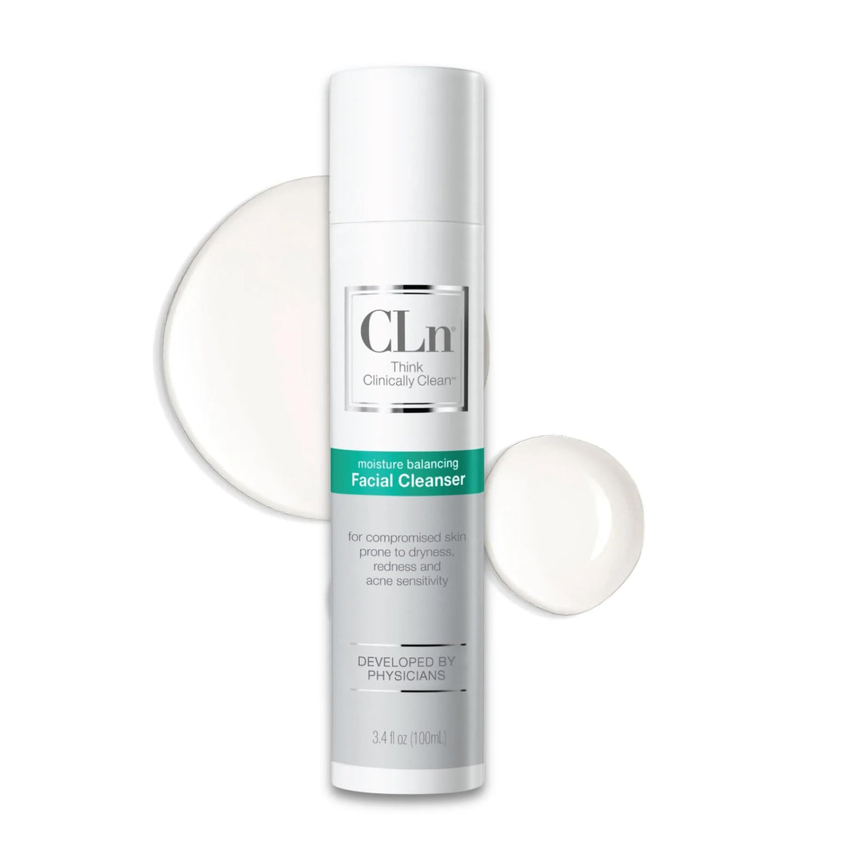 CLn front bottle showing label and size for gentle cleansing benefits