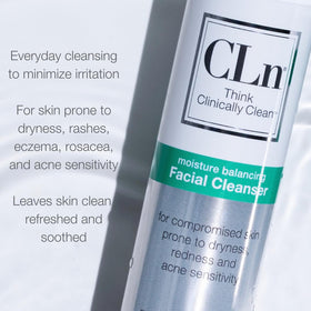 CLn gel texture swatch demonstrating hydrating, non-drying consistency