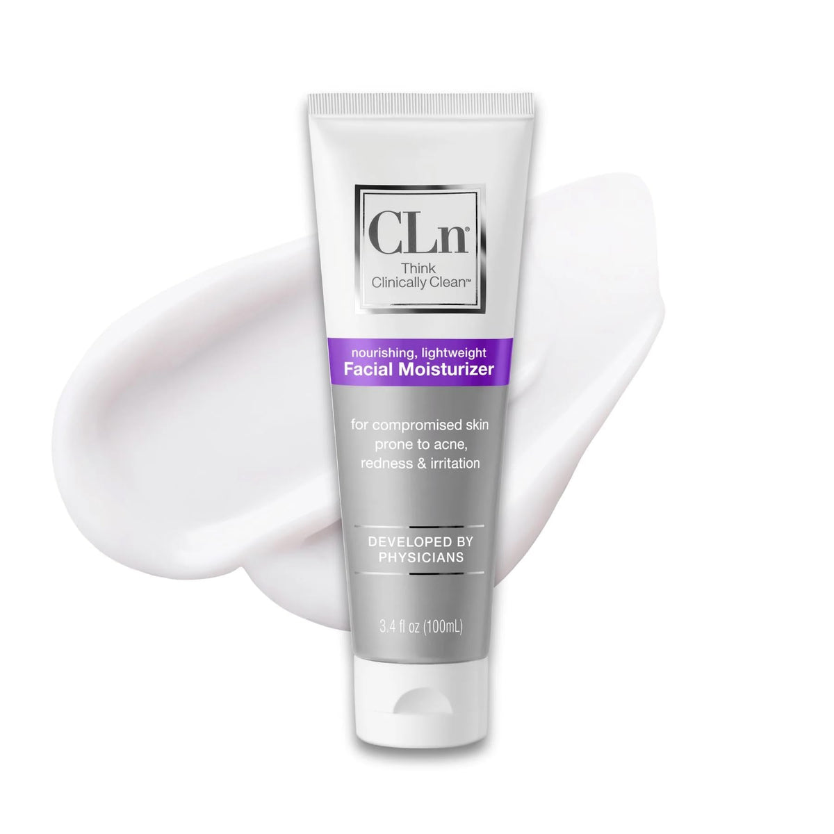 CLn front packaging showing tube and branding, clear product identity benefit