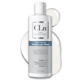 CLn ProStrength front packaging showing 8 fl oz bottle and clear labeling benefit
