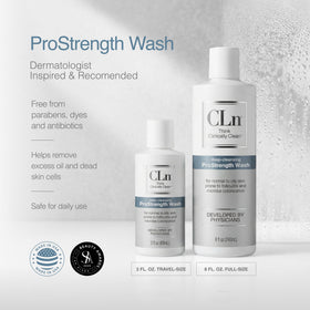 CLn ProStrength ingredient focus salicylic acid image indicating exfoliation benefit