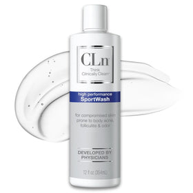 CLn SportWash front label showing brand and product benefits