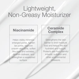 CLn cream texture close-up, lightweight hydration visible and silky finish