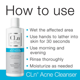 CLn alongside facial moisturizer showing complementary routine support