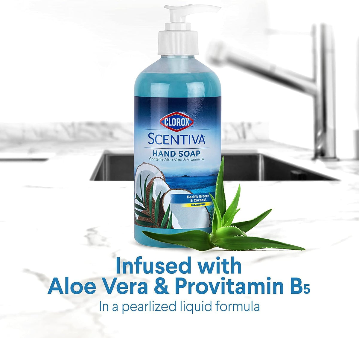 Clorox Scentiva lifestyle bathroom setting displaying fresh fragrance ambience