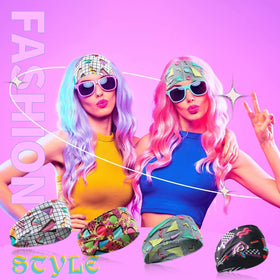 clothmile styled for a retro party look adding bold color and flair