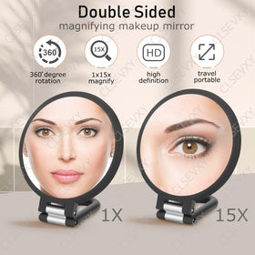 CLSEVXY 15x close-up view helping precise makeup application