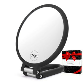 CLSEVXY front folded mirror showing compact travel-ready benefit