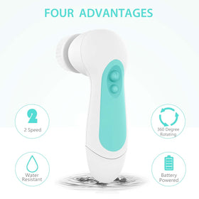 CLSEVXY silicone head close-up highlighting soft ridges for gentle cleansing and sensitive skin
