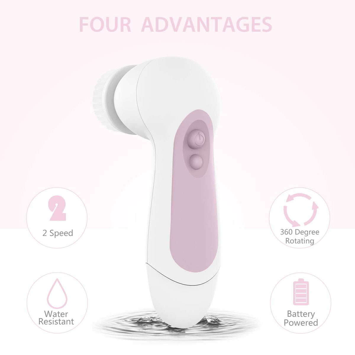 CLSEVXY silicone brush head detail offering gentle cleansing and reduced friction