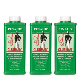 Clubman front packaging showing three 9 oz cans and signature label for easy identification and value