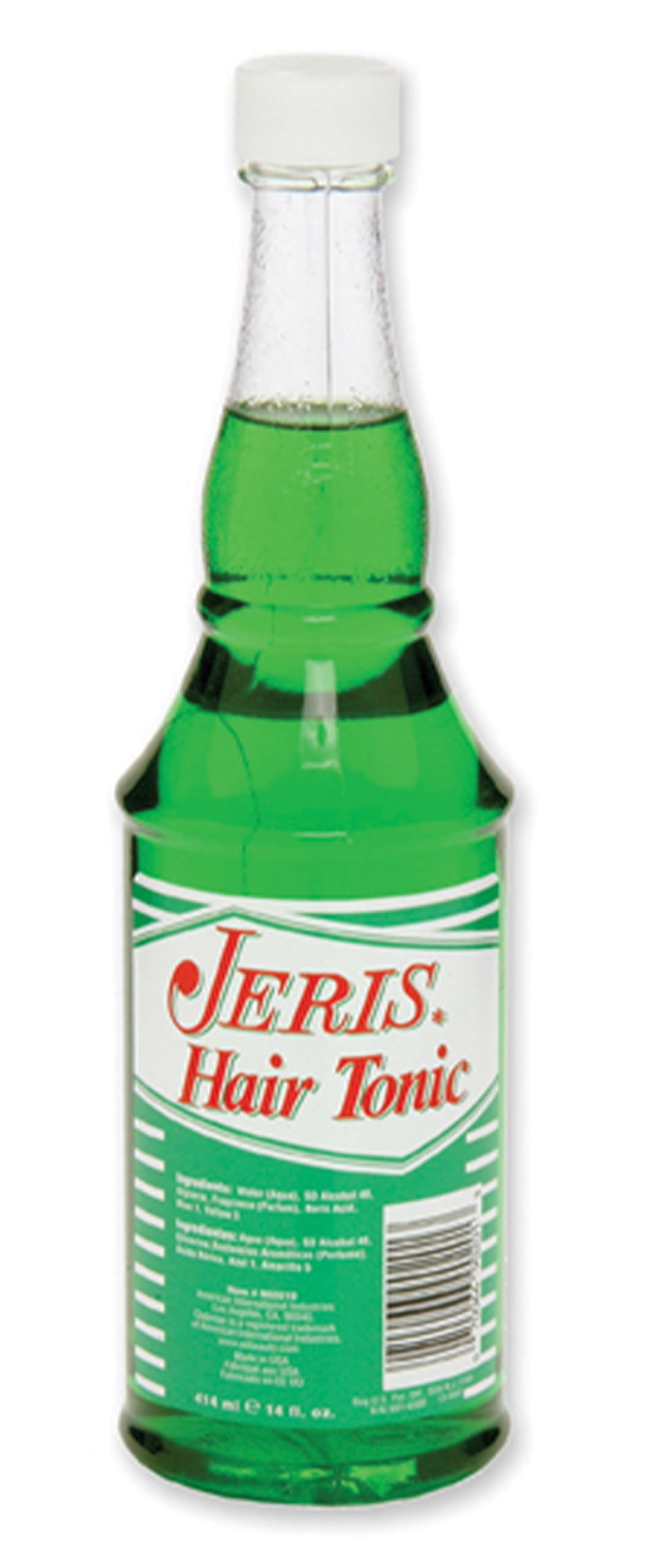 Clubman Jeris front bottle showing packaging and professional size benefit