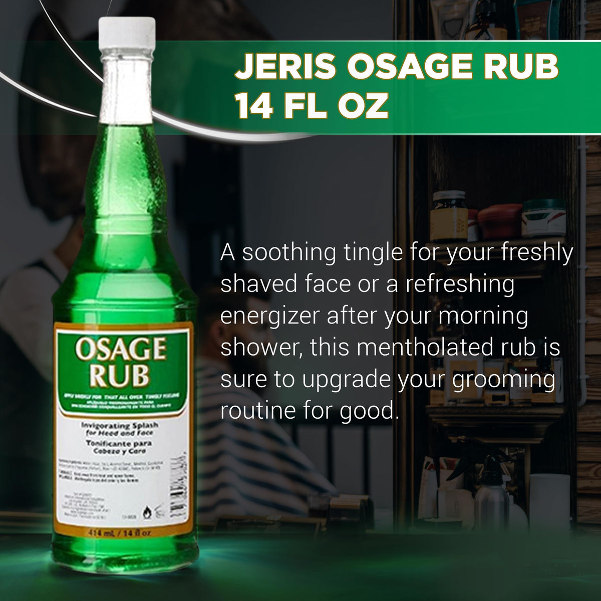 Clubman Jeris Osage Rub poured texture showing lightweight non-greasy finish benefit