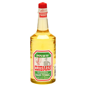 Clubman Pinaud front bottle showing full packaging and classic grooming appeal